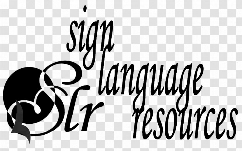 Logo Deaf Culture Sign Language Font - Monochrome - Interpretation Transparent PNG