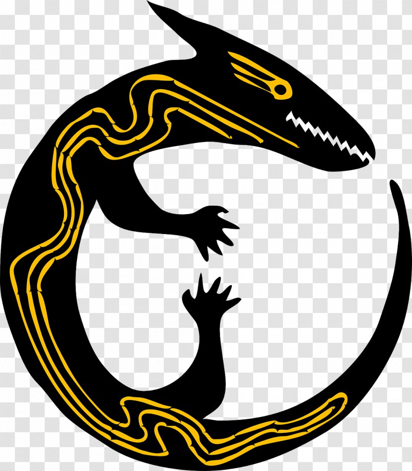 Lizard Komodo Dragon Reptile Clip Art - Yellow Transparent PNG