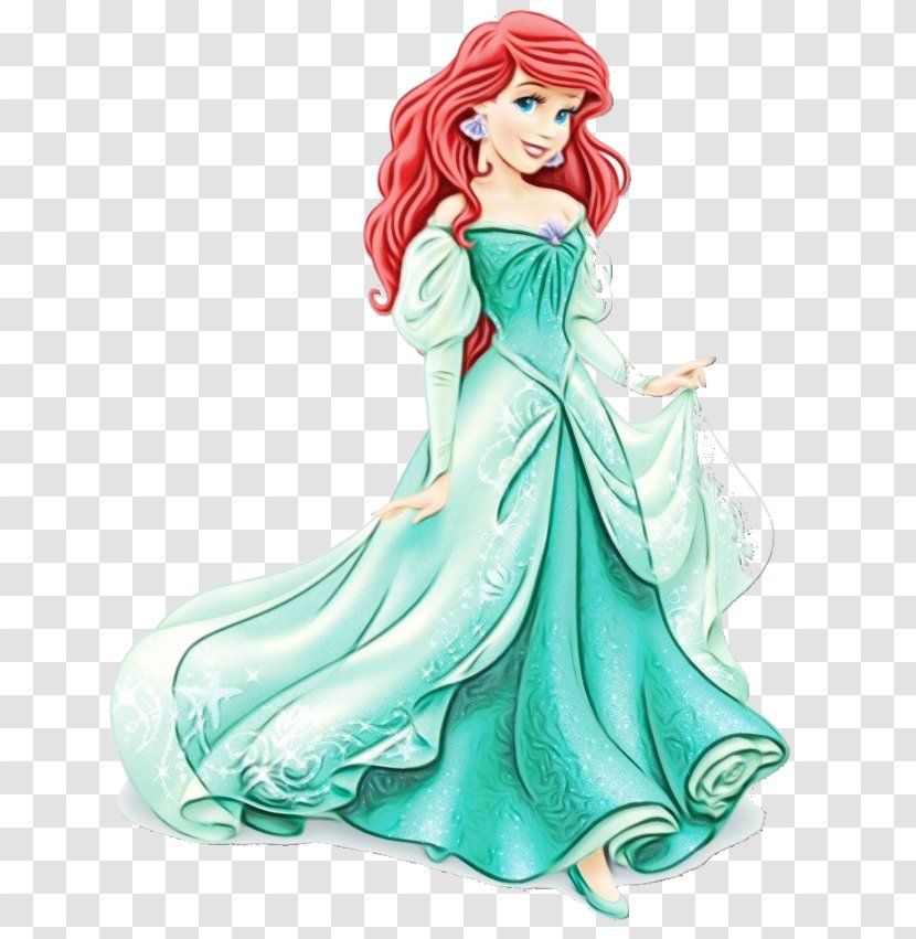 Figurine Cartoon Gown Dress Toy - Doll - Fashion Illustration Transparent PNG