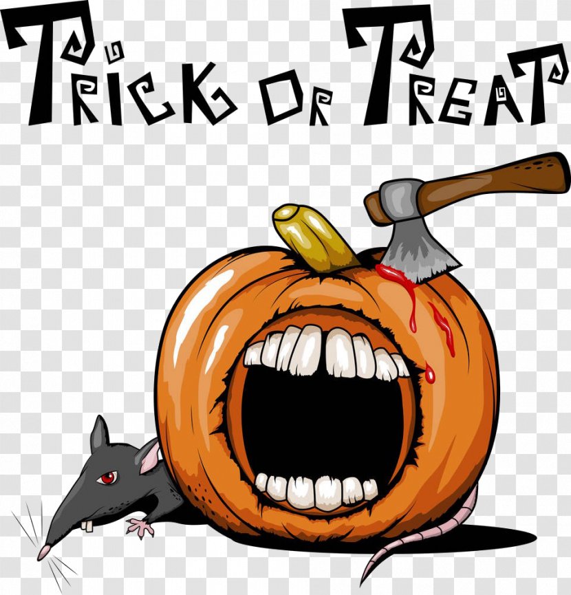 Cartoon Halloween Material - Drawing - Calabaza Transparent PNG