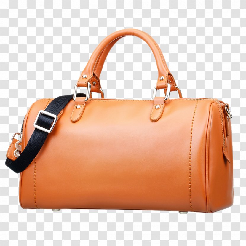 Handbag Orange - Brown Transparent PNG
