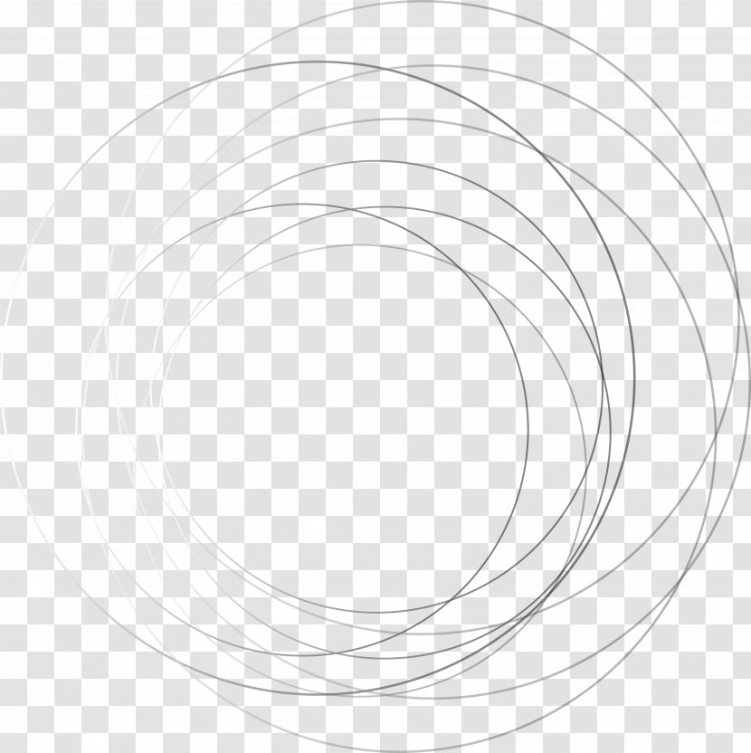 White Circle Structure Angle Pattern - Black Lines Transparent PNG
