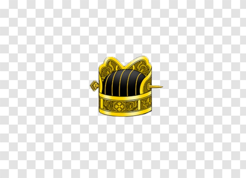 Hat Emperor Designer - Yellow - Ancient Emperors Cap Cartoon Transparent PNG