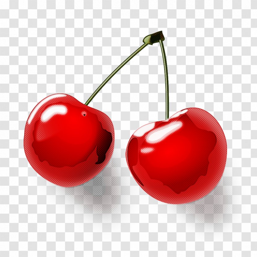 Cherry Red Fruit Plant Food - Heart - Prunus Drupe Transparent PNG