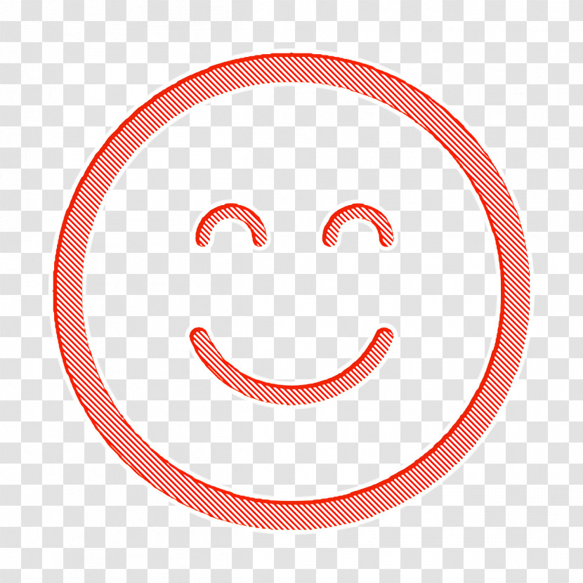 Emotions Rounded Icon Interface Icon Emoticon Square Smiling Face With Closed Eyes Icon Transparent PNG