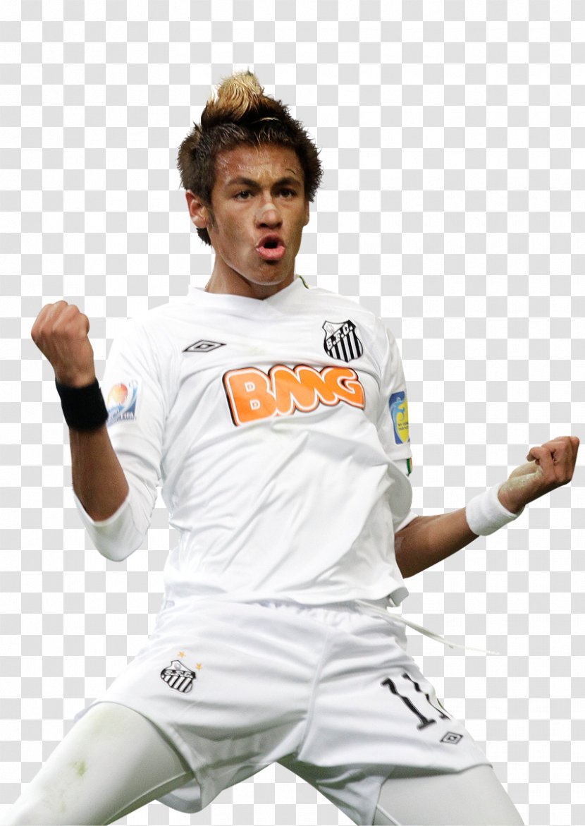Neymar Santos FC Football Player Forward - Tshirt Transparent PNG