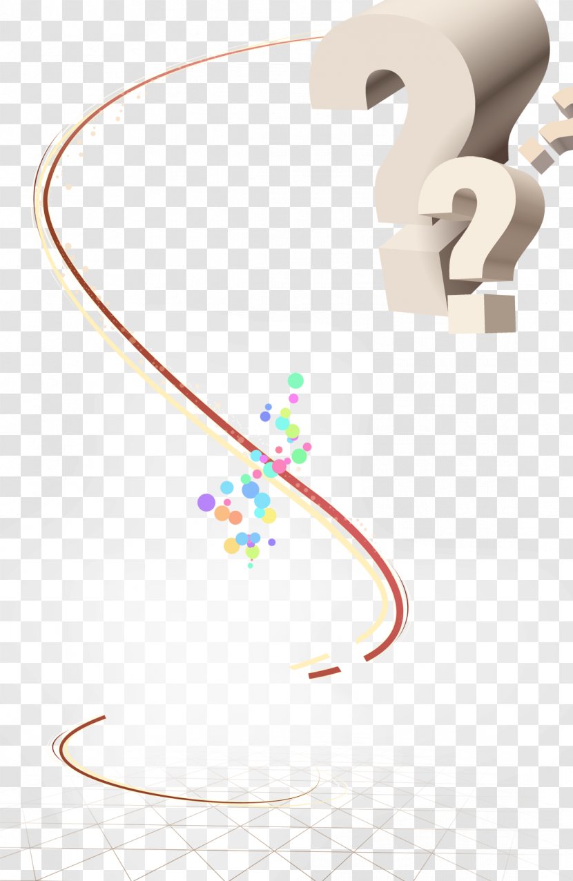 Question Mark Graphic Design - Ear - Lines Transparent PNG