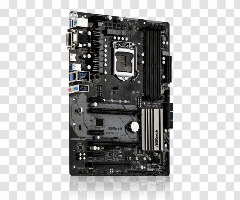 Intel LGA 1151 ASRock Z370 EXTREME4 Motherboard - Electronic Device Transparent PNG