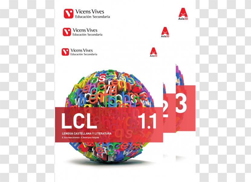 Aula 3D, Lengua Castellana Y LLiteratura, 1 ESO. Trimestre Book Literature Castellana[: Bachillerato Spanish Language - Logo Transparent PNG