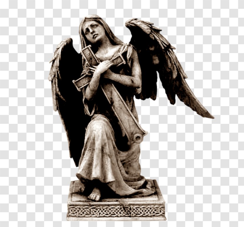 Statue Marble Sculpture Angel Of Grief Classical Art - Supernatural Creature Transparent PNG