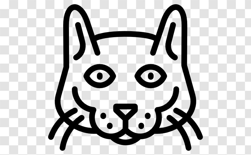 Felidae Turkish Van Korat Abyssinian Sticker - Head - Line Art Transparent PNG