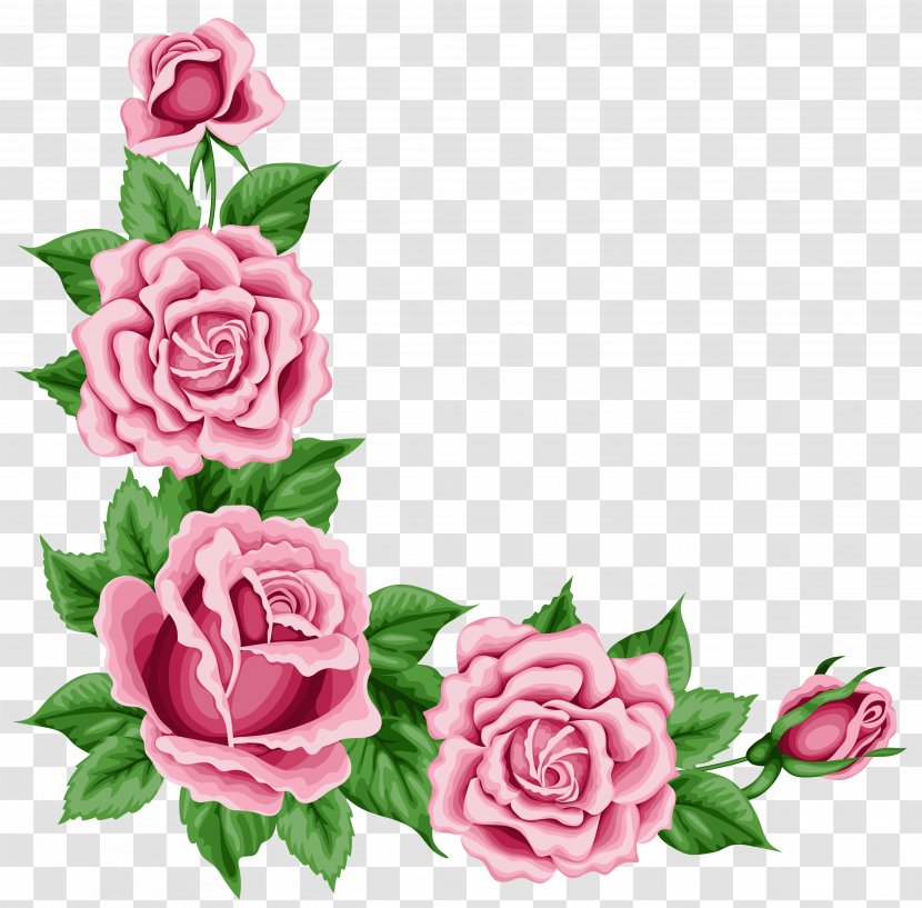 Vintage Roses: Beautiful Varieties For Home And Garden Clip Art - Roses - Corner Plant Cliparts Transparent PNG