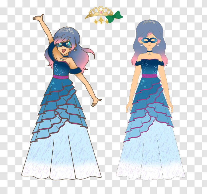 Costume Design Gown Cartoon Fairy - Figurine Transparent PNG
