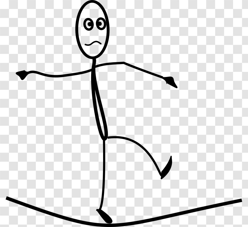 Tightrope Walking Juggling Clip Art - Silhouette Transparent PNG