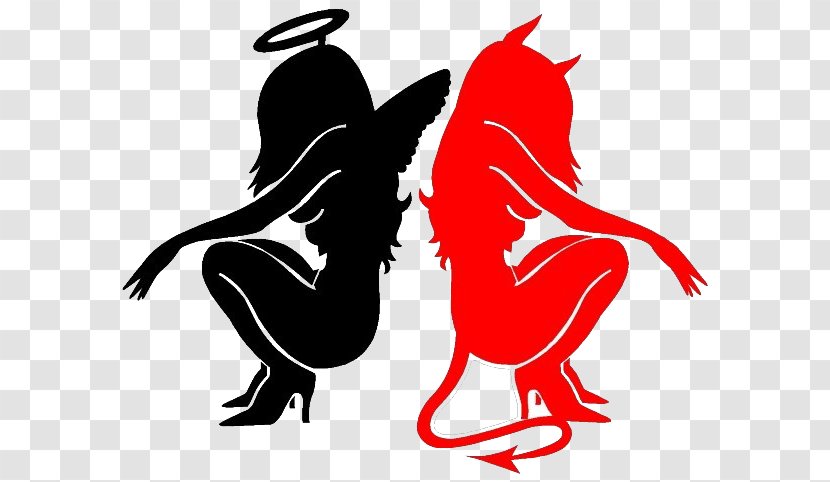 Devil Shoulder Angel Demon - Art Transparent PNG