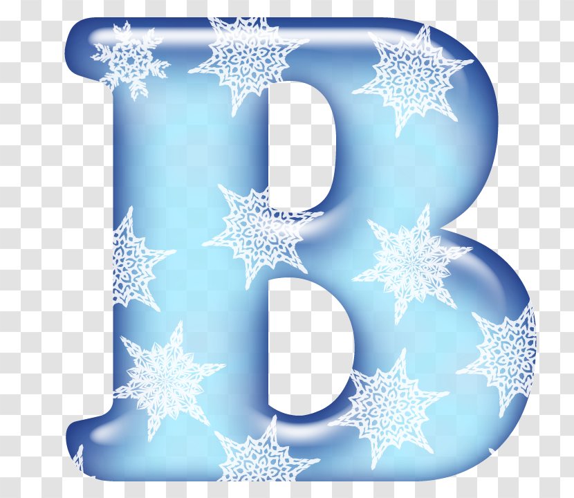 Lettering Alphabet Christmas Day Paper - Snowflake - Becky Banner Transparent PNG