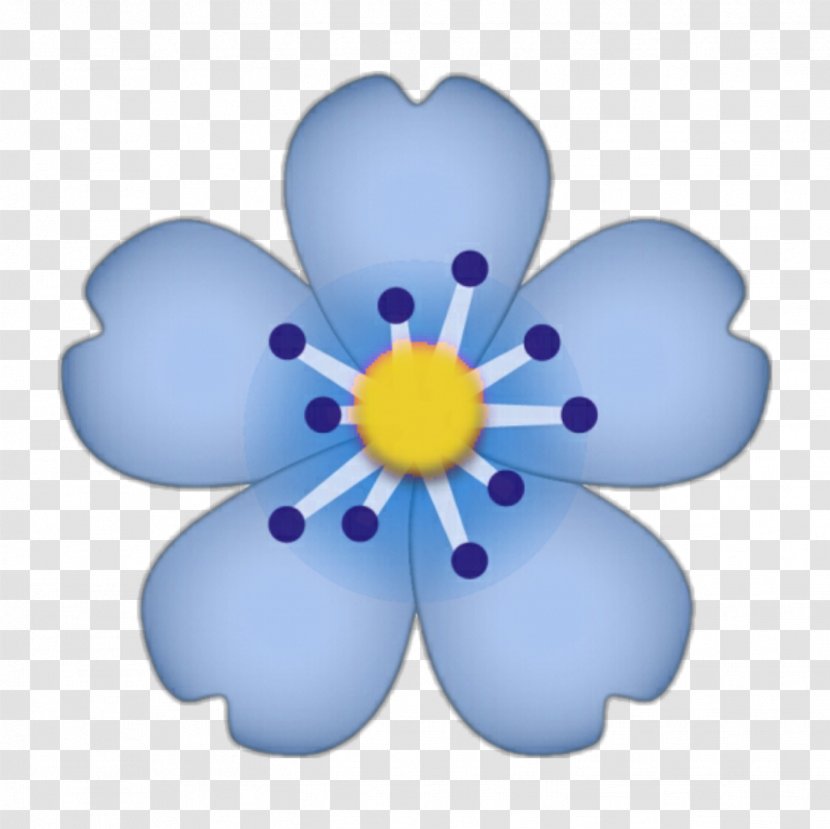 Emoji IPhone Flower Sticker - Petal Transparent PNG