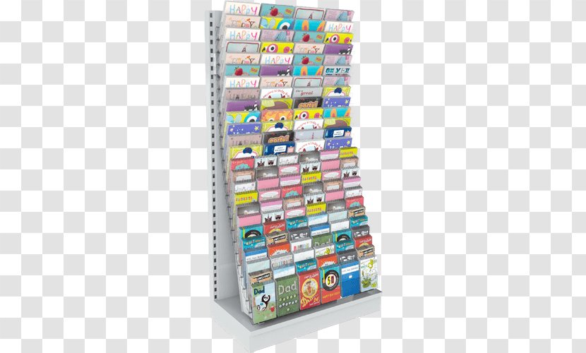 Greeting & Note Cards Retail Shelf Hallmark - Toy - Sweet Shops Display Rack Transparent PNG