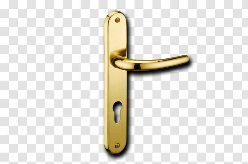 Door Handle Lock Brass Baie - Material Transparent PNG