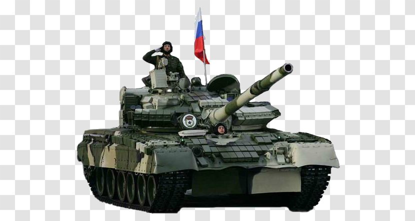 Russia Tank Military T-90 - Scale Model Transparent PNG