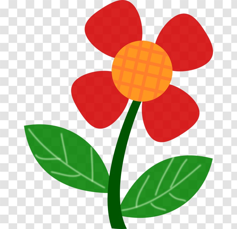 Flower Clip Art - Gerber Format - Red Transparent PNG