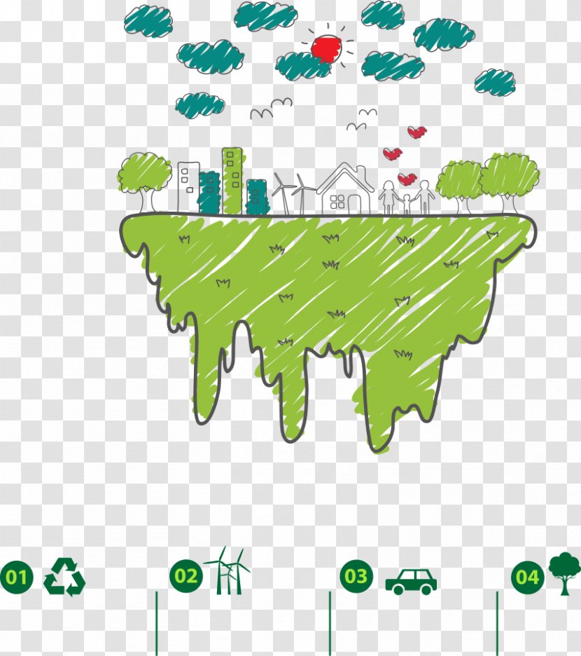 Environmental Protection Natural Environment Illustration - World - Vector Green Building Transparent PNG