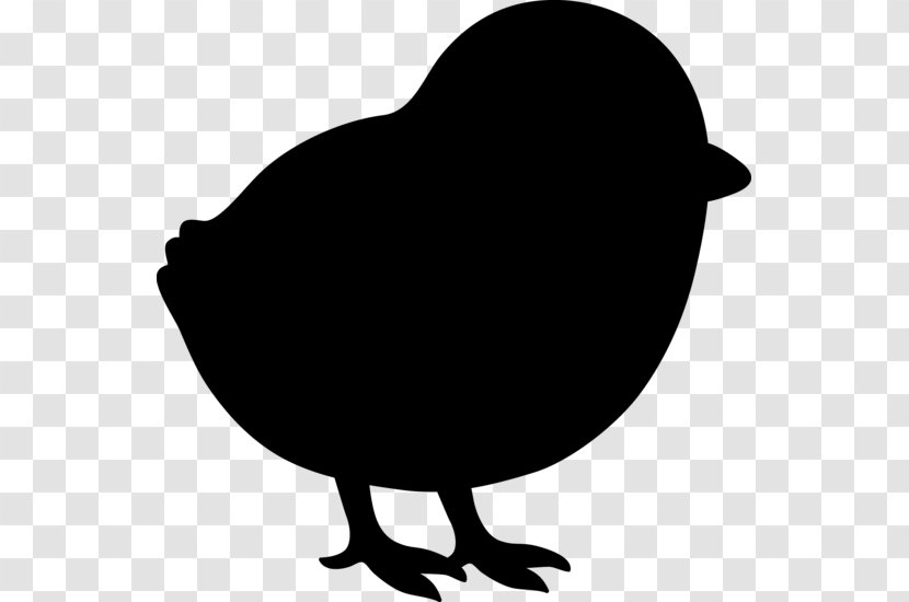 Clip Art Fauna Silhouette Beak Chicken As Food - Blackandwhite Transparent PNG