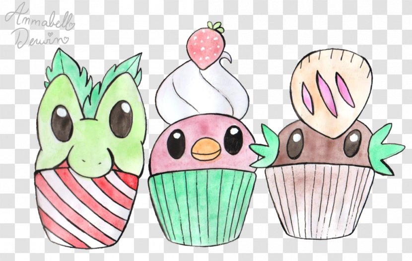 Food Baking Clip Art - Flower - Watercolor Cupcake Transparent PNG