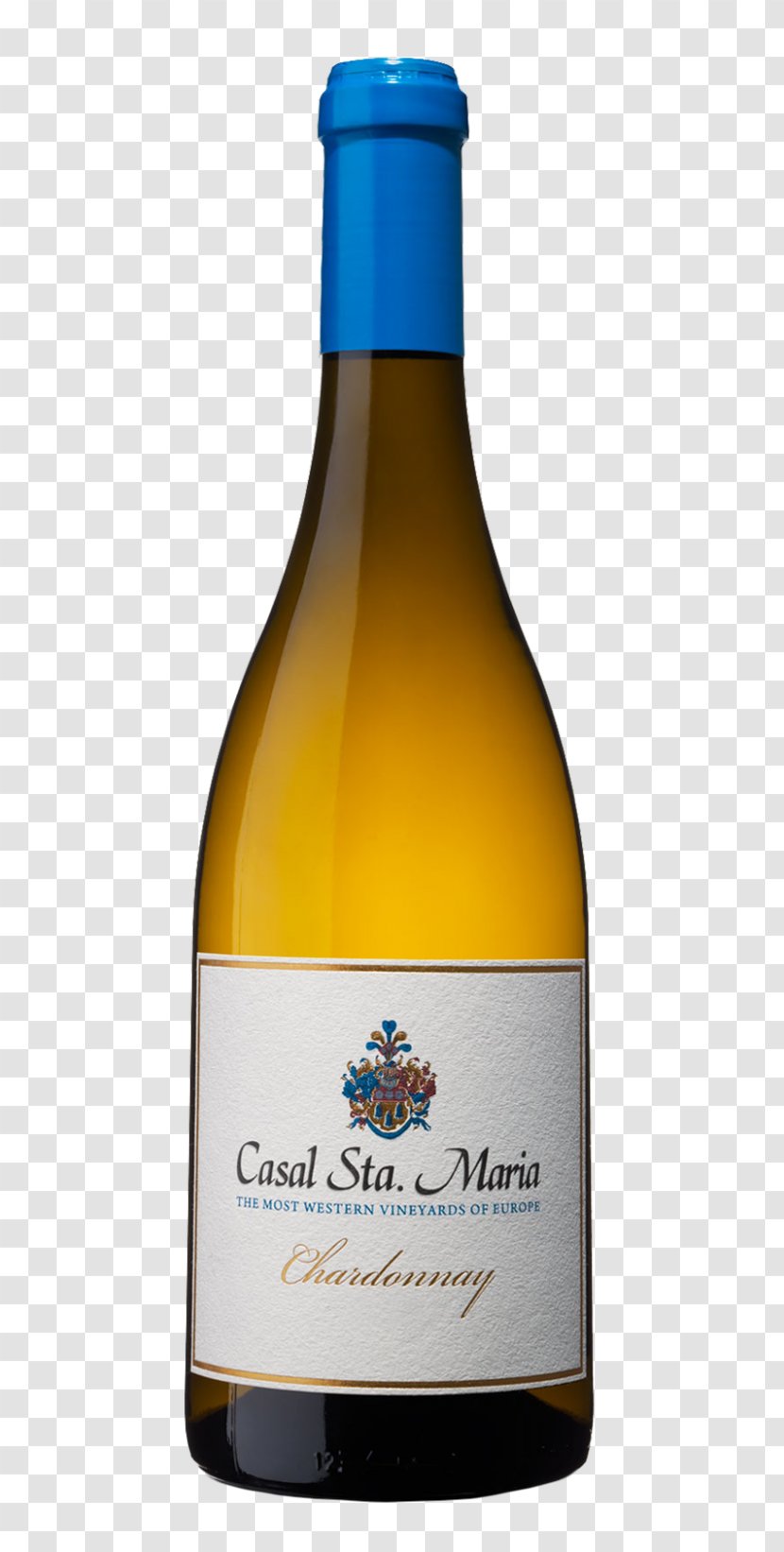 White Wine Casal Sta Maria Chardonnay Vinos De Madrid DO - Liqueur Transparent PNG