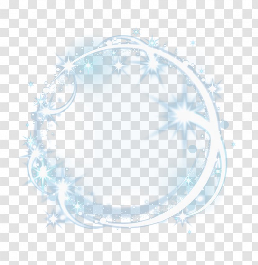 Circle Pattern - Blue - White Light Ring Transparent PNG
