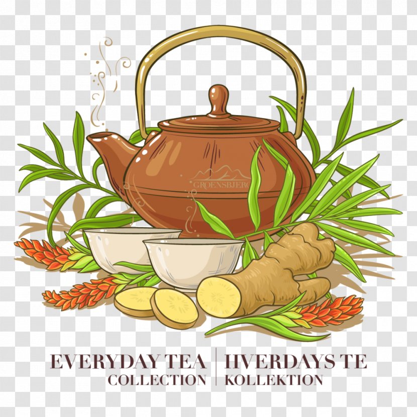 Food Cartoon - Ginger Tea - Natural Foods Plant Transparent PNG