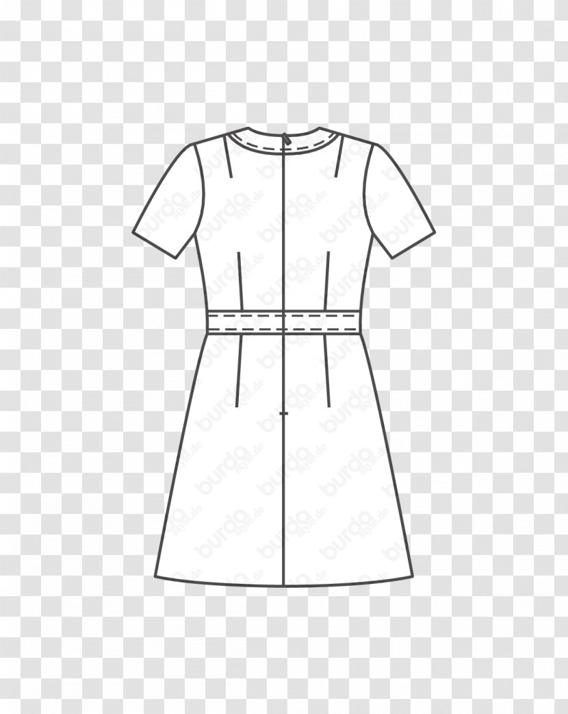 Pattern T-shirt Sleeve Dress Fashion - Neck Transparent PNG