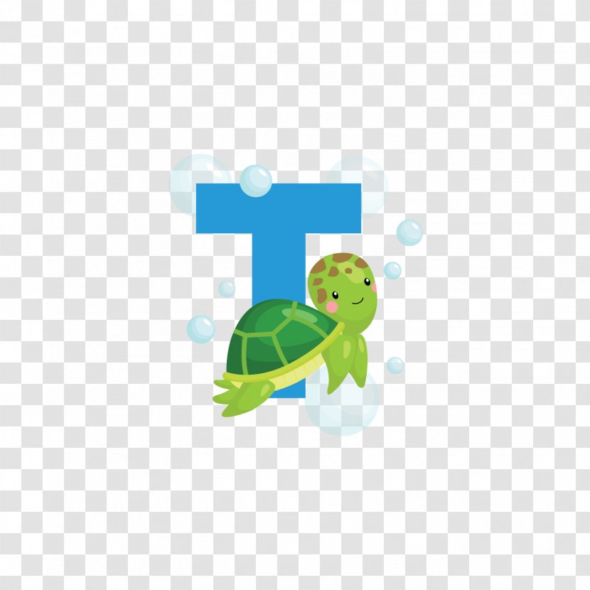 Letter Alphabet Clip Art - Printing - Blue Turtle T Transparent PNG