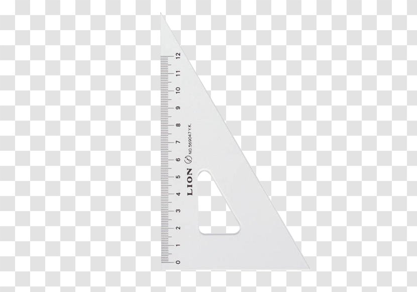 Right Triangle Angle Set Square - A Right-angle Ruler Transparent PNG