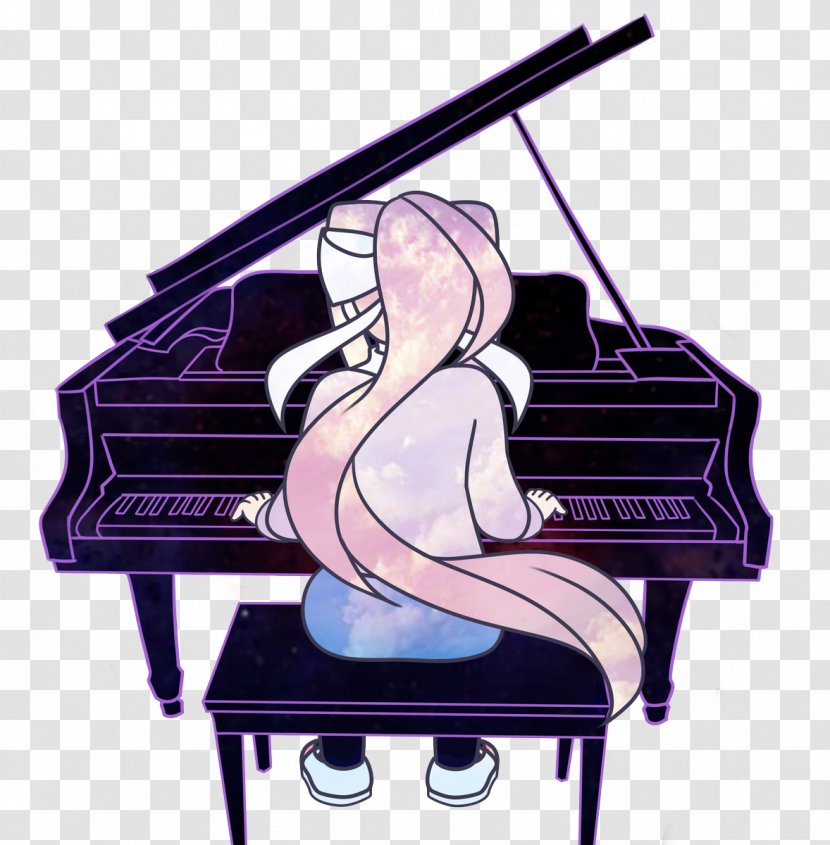 Digital Piano Fan Art Musical Keyboard Upright - Cartoon Transparent PNG