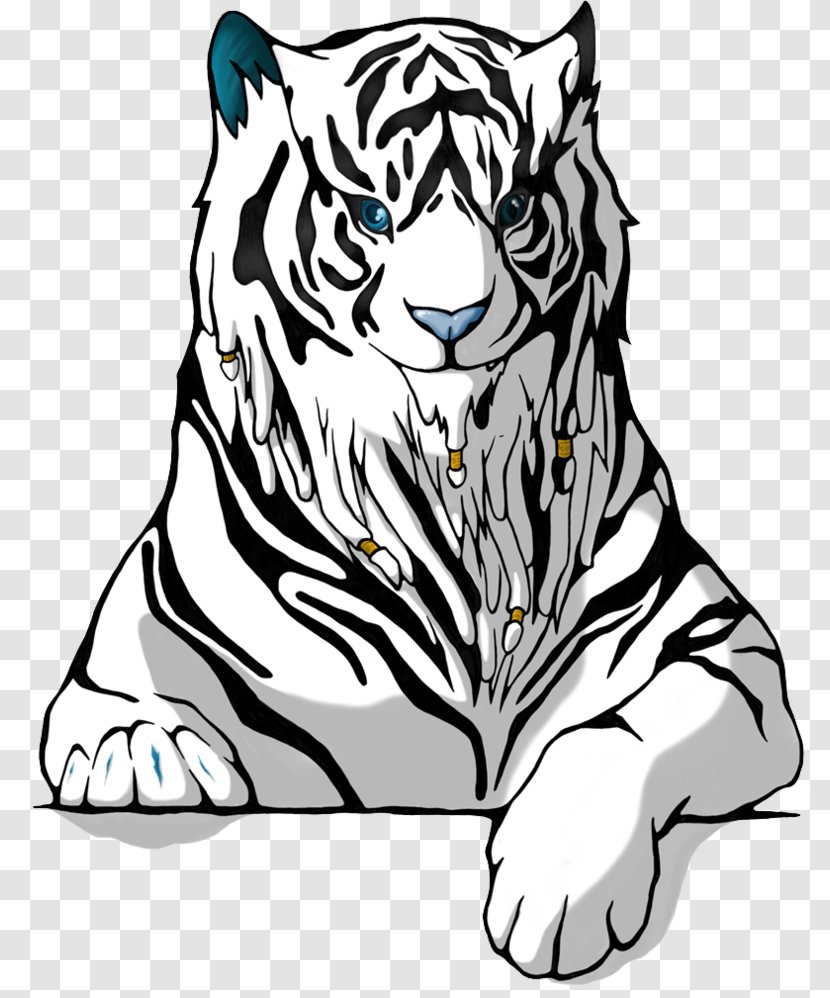 White Tiger Cat Clip Art - Head Transparent PNG