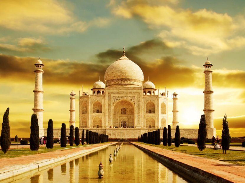 Taj Mahal Stonehenge New7Wonders Of The World Desktop Wallpaper - Place Worship - India Transparent PNG