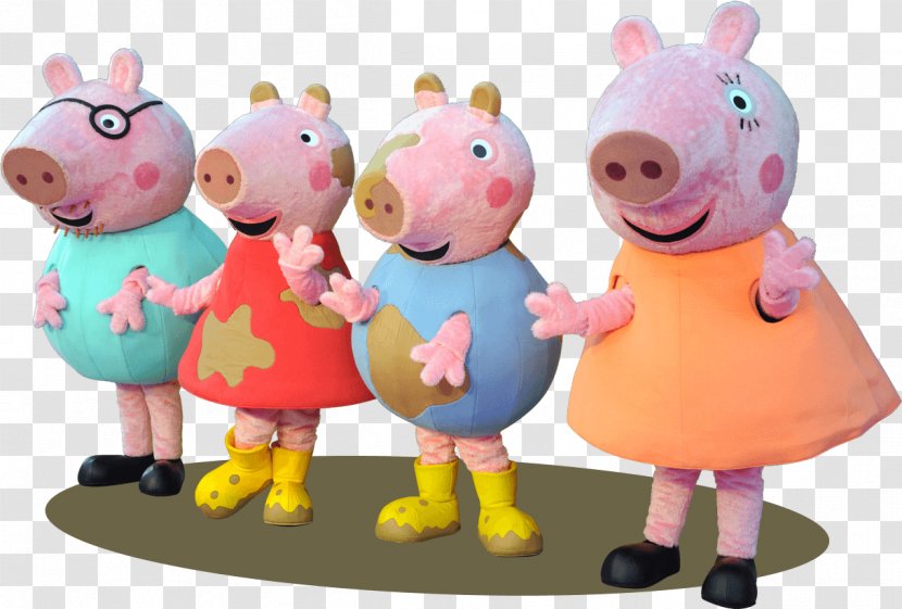 Daddy Pig Peppa Live In SA! Astley Baker Davies Toy - Like Mammal Transparent PNG