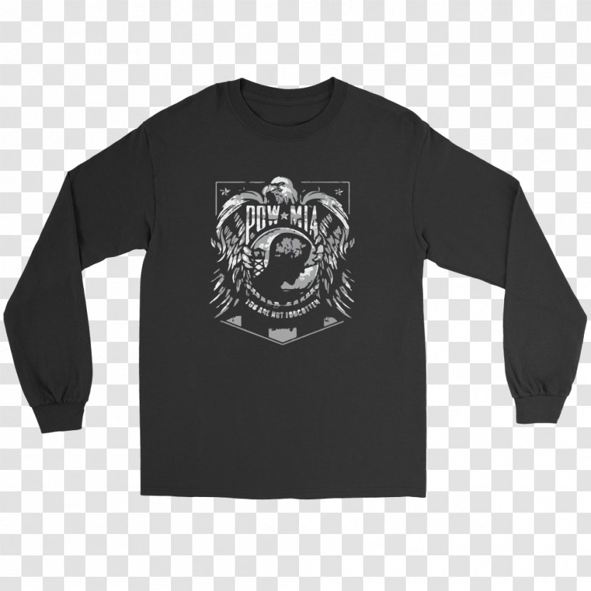 Long-sleeved T-shirt Hoodie Clothing - Black Transparent PNG
