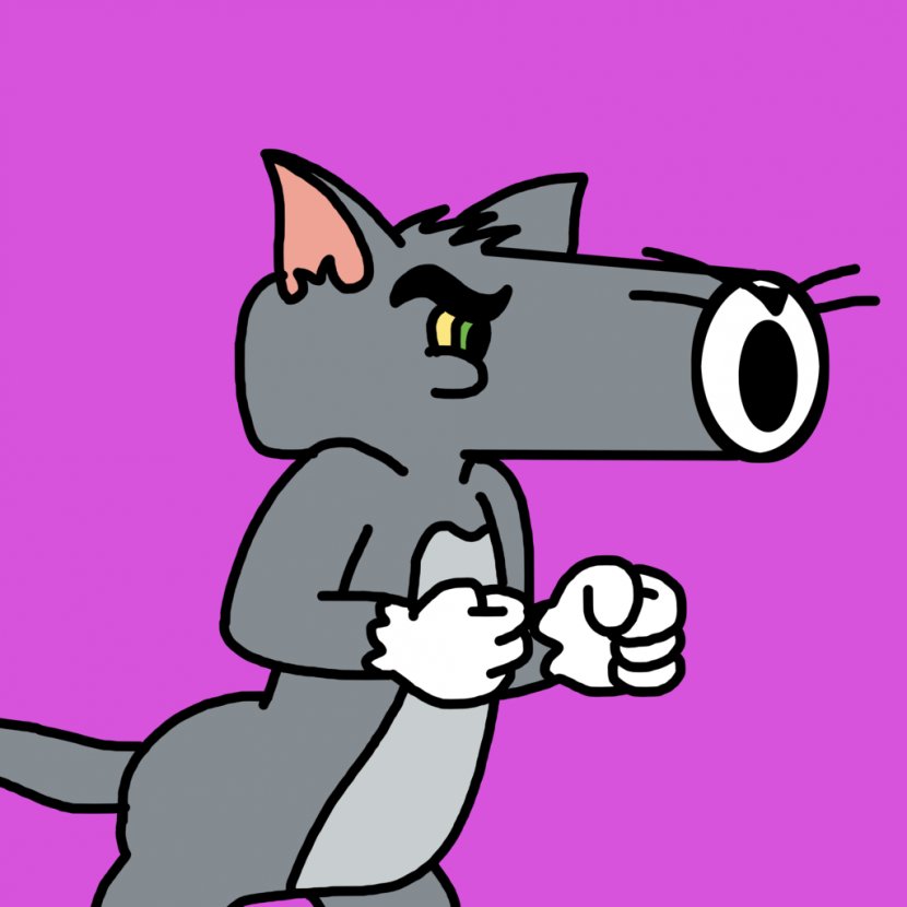 Tom Cat Nibbles Cannon And Jerry - Frame - Can Transparent PNG