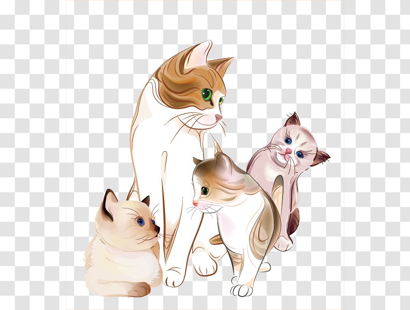 Baby Cats Kitten Felidae Clip Art - Vector Group Of Transparent PNG