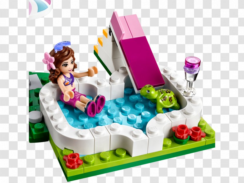 LEGO Friends 41090 Olivia's Garden Pool Swimming Lego City Transparent PNG