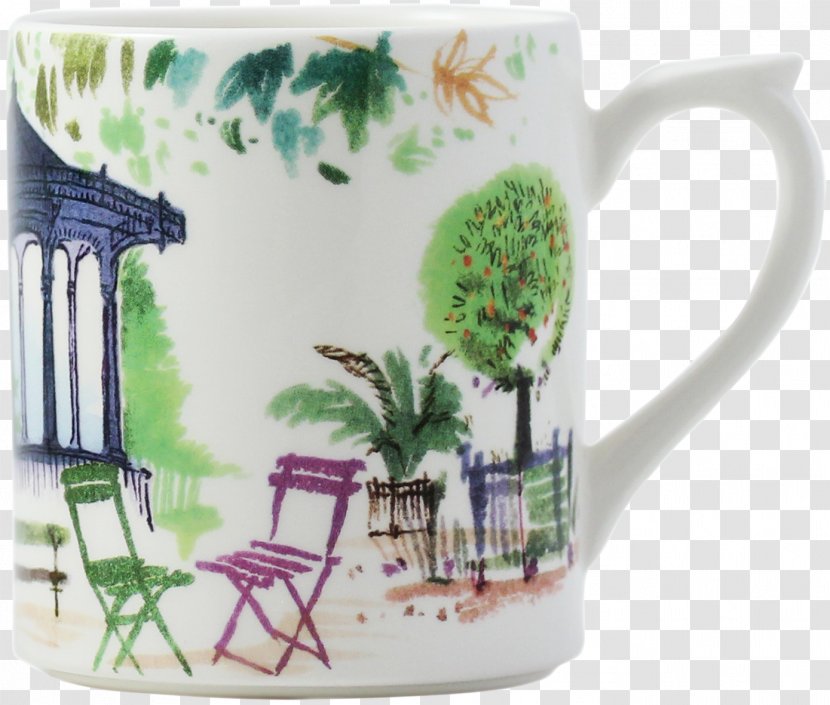 Coffee Cup Gien Mug Tableware Plate - Wildlife Pottery Mugs Transparent PNG
