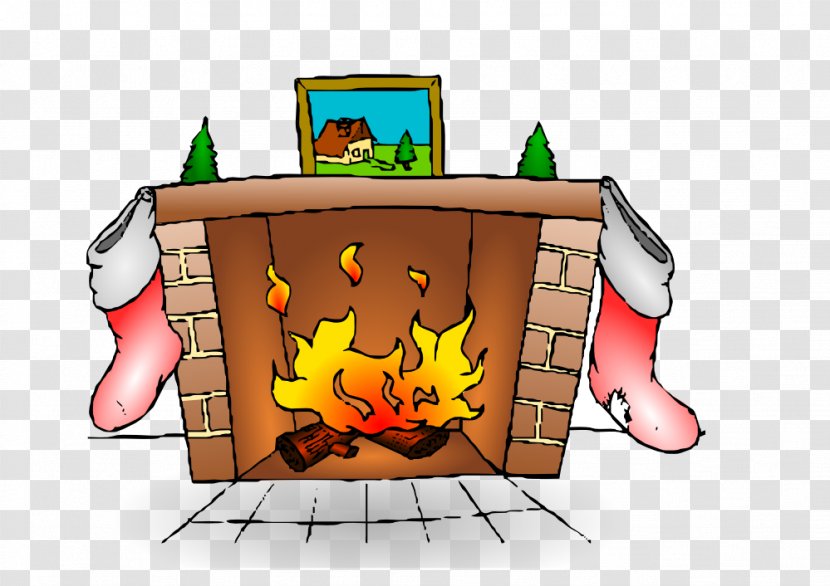 Christmas Stockings Fireplace Chimney Clip Art - Stocking - Bonfire Clipart Transparent PNG