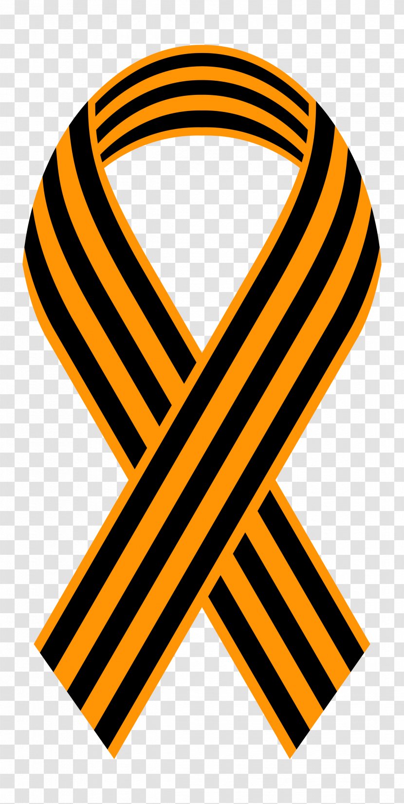 Ribbon Of Saint George 2014 Pro-Russian Unrest In Ukraine Yellow - Victory Transparent PNG