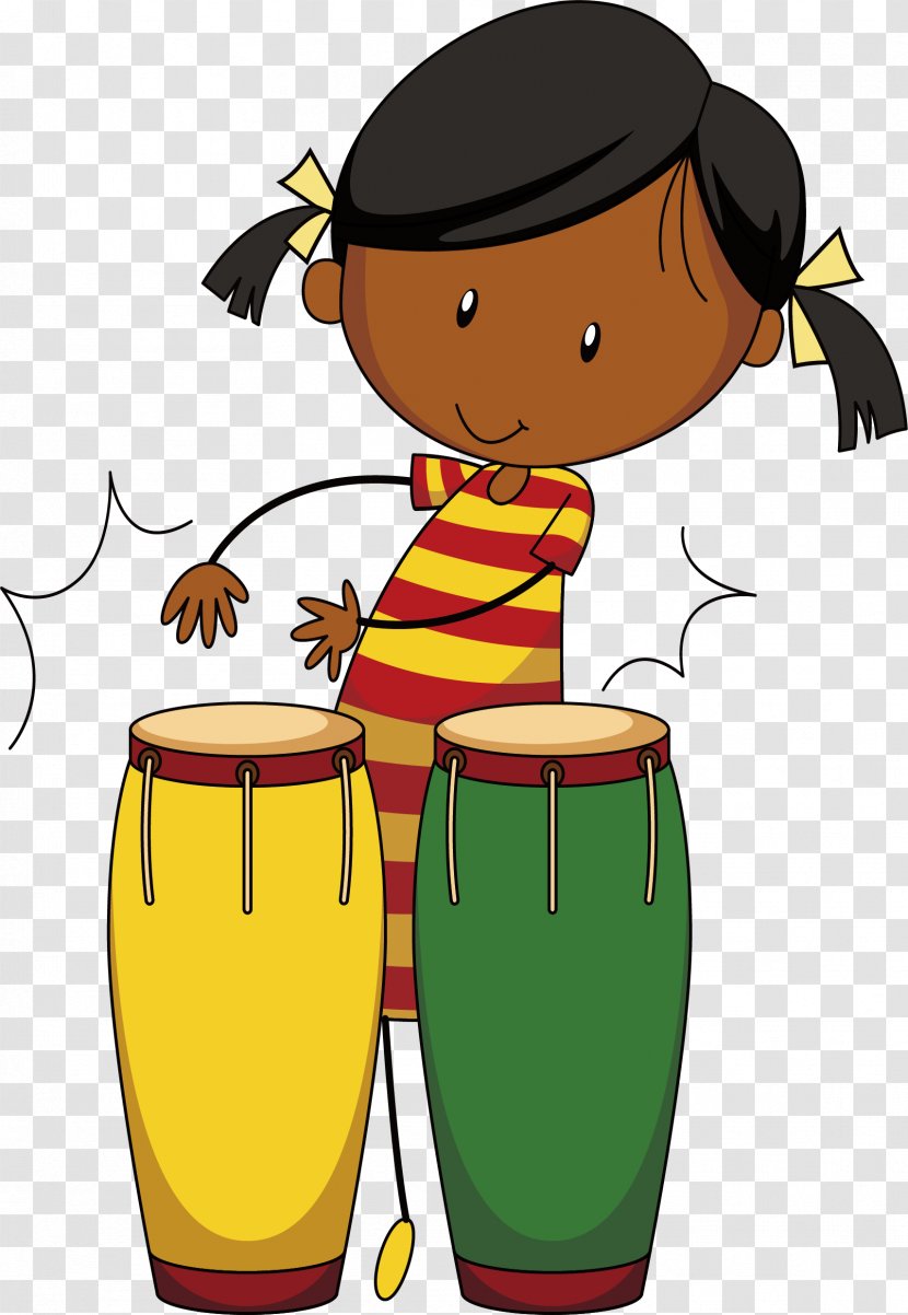 Drummer Clip Art - Flower - Beat African Drums Transparent PNG