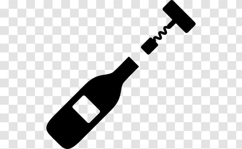 Drinking Vector - Black And White - Corkscrew Transparent PNG