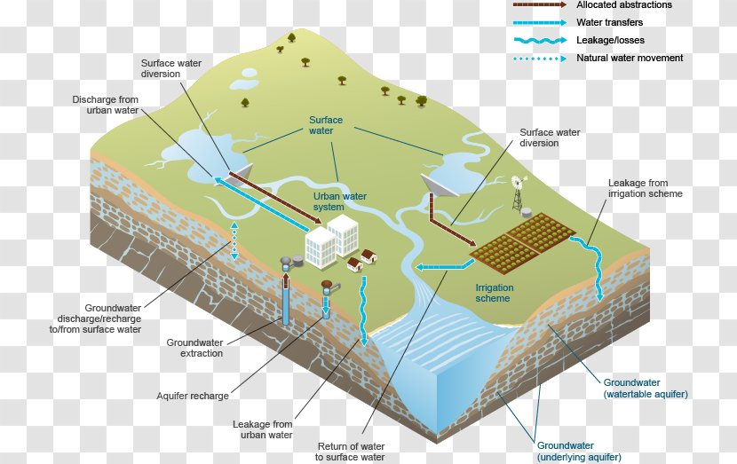 Water Resources Schematic Information Surface - Ecoregion Transparent PNG