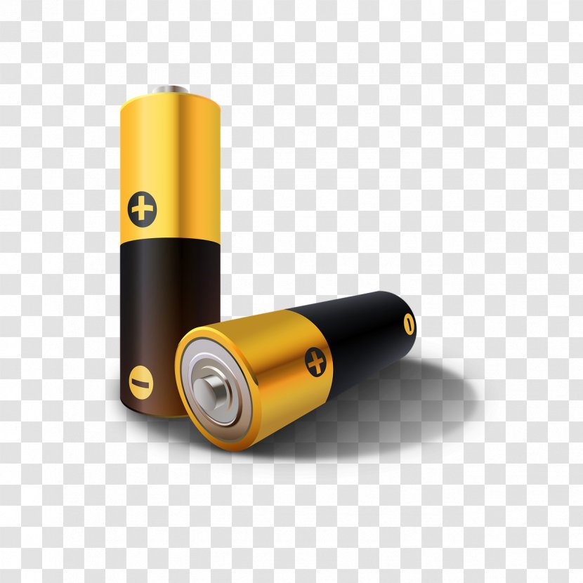 Battery Charger Lithium-ion Pack - Electrode - Black And Yellow Version Of The Transparent PNG