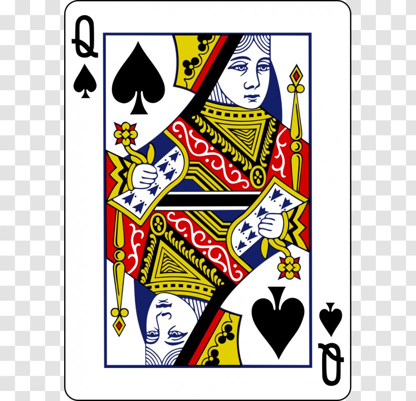 Queen Of Spades Playing Card King - Frame Transparent PNG